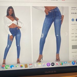 Ymi high rise skinny jeans